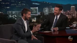 حضور Shia LaBeouf در برنامه Jimmy Kimmel