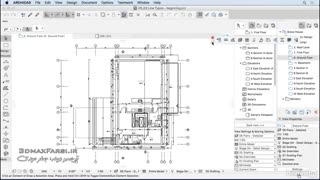 آموزش تصویری آرشیکد تنظیم خط نقشه لاین تایپ ArchiCAD Line types