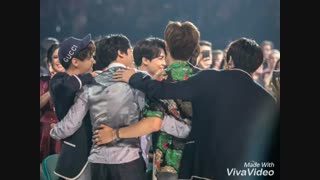 تبریک برای برد جایزه <Top Social Media> توسط پسرامون در مراسم بیلبورد میوزیک اواردز  2018 ~