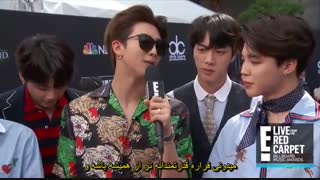 مصاحبه E Live با BTS در مراسم Billbaord Music Awards- [ با زیرنویس فارسی چسبیده ]