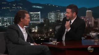 حضور Matthew McConaughey  در برنامه Jimmy Kimmel