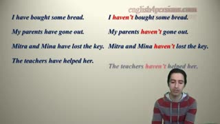 انگلیسی- زمان حال کامل- پارت 3