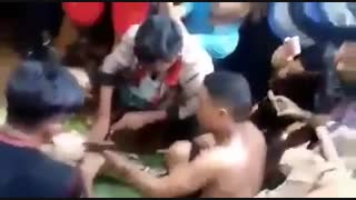 خورده شدن زن 40 ساله توسط یک مار