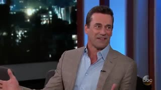 حضور Jon Hamm در برنامه Jimmy Kimmel