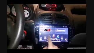 مانیتور فابریک پژو 206 - اسمارت آپشن