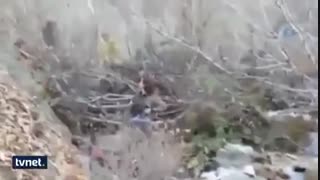 به اسارت گرفتن یک دختر مبارز کرد توسط نیروهای ارتش ترکیه