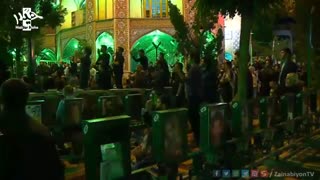 پیچیده در زمین و آسمان ندا یا حیدر (زمینه فوق العاده زیبا) حاج محمود کریمى