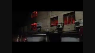 آتش گرفتن یک پاساژ در بازار تهران 11 تیرماه