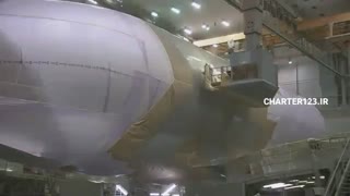 ایرباس Bluga خروج از کارگاه نقاشی و آماده پرواز