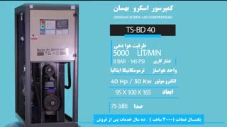 کمپرسور اسکرو مدل TS - BD 40