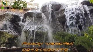 طراحی و ساخت آبنما و آبشار صخره ای