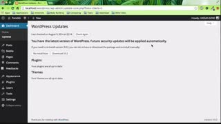 آموزش  بروز رسانی کردن وردپرس