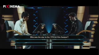 فیلم میلیونر زاغه‌نشین سکانس اولین سوال مسابقه از جمال : آمیتاب باچان