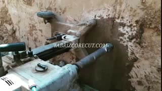 کرگیری ( سوراخکاری ) دیوار حائل بتنی
