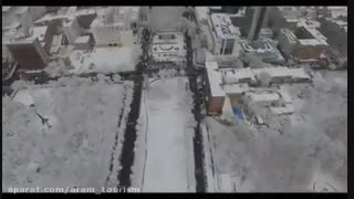 نمائی از زمستان در شهر زیبای ایروان