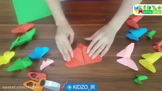 اموزش ساخت پروانه کاغذی