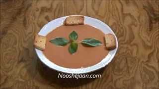 آموزش تهیه سوپ گوجه فرنگی