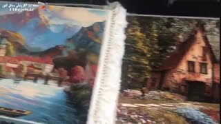 تابلو فرش رخسار در کاشان