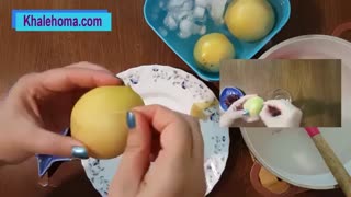 تکنیک پوست کندن هلو به روشی بسیار ساده