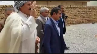 شیخ حمود بن شاوی خالدی یزور عمامه بنی خالد فی مدینه لردگان