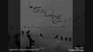 مباش در پی آزار این بلا دیده.غزل امیر عاملی