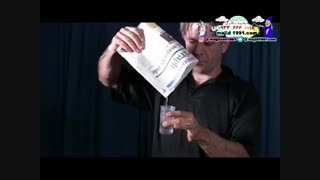 شعبده بازی آب داخل روزنامه