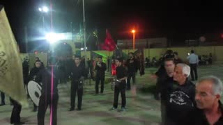محرم1396شب9 مراسم زنجیر زنی با مداحی خضر خذری