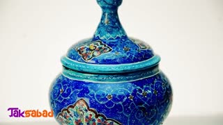 قندان پایه دار میناکاری