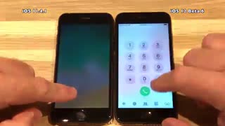مقایسه سرعت iOS 12 Beta 6 مقابل iOS 11.4.1  در  آیفون 7