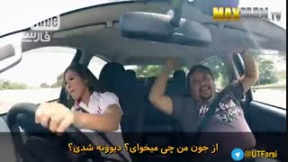 دوربین مخفی آموزش رانندگی با حضور قهرمان اتومبیل رانی