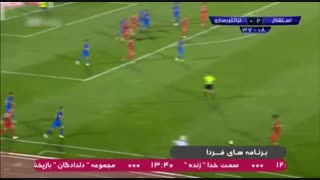 خلاصه بازی استقلال3-0تراکتورسازی