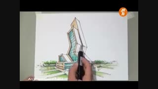 خلاقیت در معماری-  آموزش  اسکیس عمادالدین زند 6