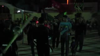 محرم1396شب 11مراسم زنجیر زنی با مداحی خضر خذری