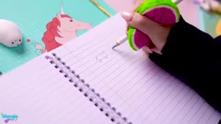 DIY اسکویشی وسایل مدرسه ❤