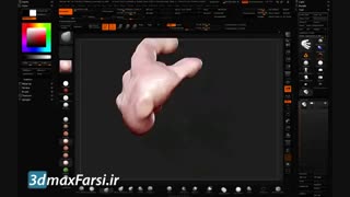 آموزش حرفه ای زیبراش : اسکالپتینگ صورت انسان ZBrush Layers