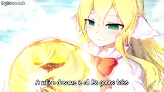Nightcore - A Million Dreams