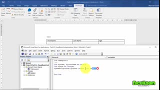 ماکرونویسی در نرم افزار مایکروسافت ورد (قسمت نهم-بخش دوم)
