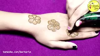 آموزش تتو با حنا روی دست