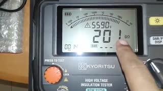 آموزش کار با دستگاه میگر تستر عایق ولتاژ دیجیتال مدل KYORITSU 3125A