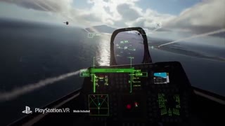 گیم پلی بازی Ace Combat 7 Skies Unknown در حالت واقعیت مجازی