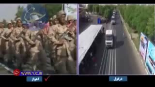 لحظه تیر اندازی به سمت جایگاه - عملیات تروریستی اهواز