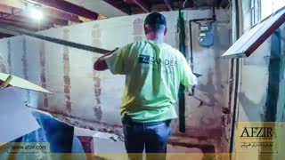 مقاوم سازی دیوارهای جداکننده تیغه ای ساختمان با FRP  به دلیل عدم اجرای نبشی کشی و وال پست