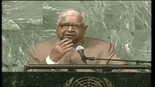 Satya Narayan Goenka addresses the United Nations