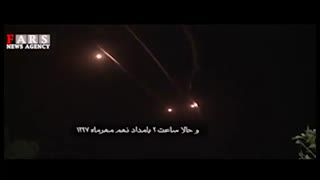 فیلم حمله موشکی سپاه به مواضع تروریستها