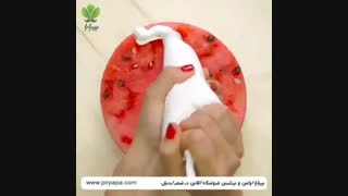 به همین سادگی کیک هندوانه ای درست کن