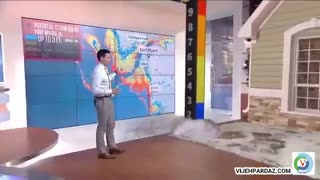 استفاده از فناوری واقعیت افزوده در اخبار هواشناسی