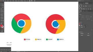 آموزش طراحی لوگو کروم (Chrome) در ایلوستریتور (پیش نمایش)