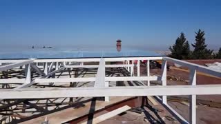 فیلم ساخت سقف نورگیر شیشه ای و تزئینی 8 ضلعی در ساری - پروژه کاژه