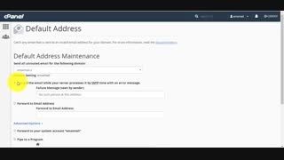 آموزش تنظیم آدرس ایمیل پیش فرض در سی پنل