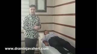 معاینه بیمار بعداز عمل جراحی تعویض مفصل لگن دوطرف